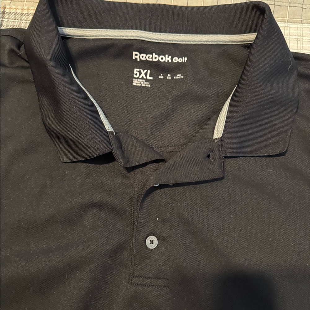 Reebok Golf Men's Polo Shirt - Black and Gray